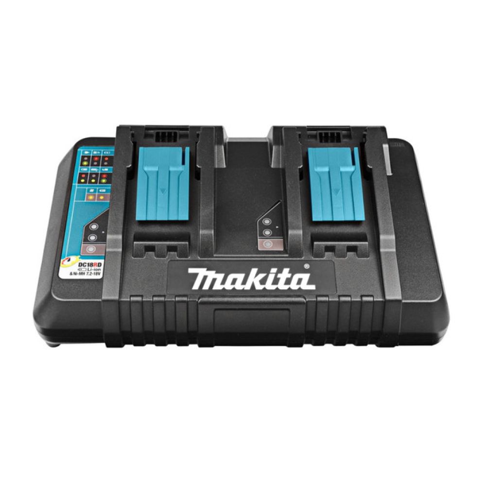 Зарядное устройство Makita DC18RD быстрое двухпортовое (LXT 18В), 630876-7 быстрое двухпортовое зарядное устройство makita