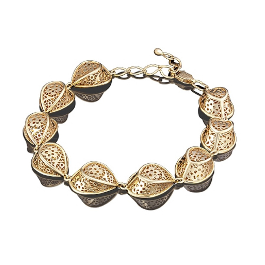 Браслет из желтого золота р. 17 PLATINA jewelry 05-0528-00-000-1130-48