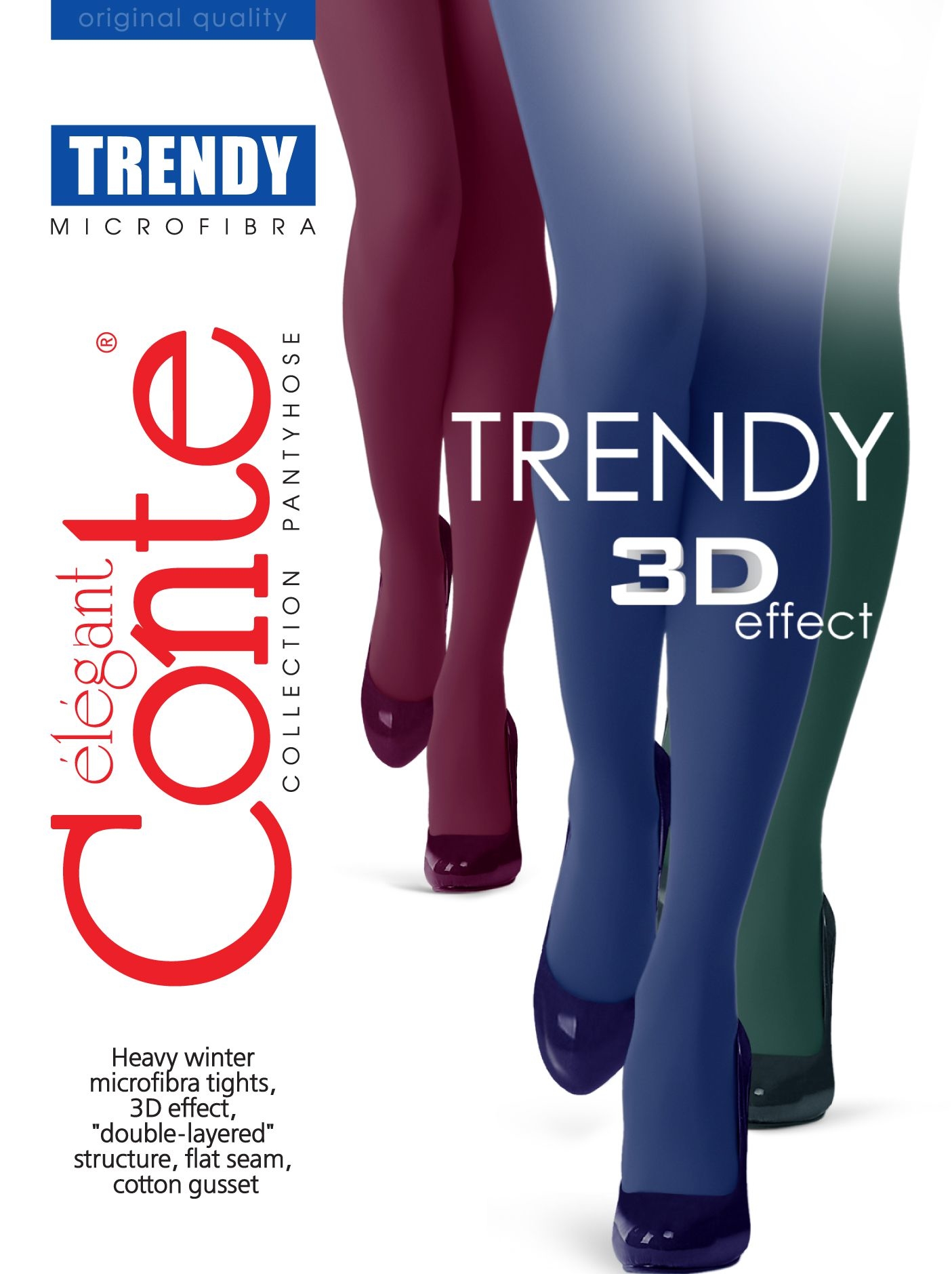 

Колготки женские Conte TRENDY 150 фиолетовые 3, Фиолетовый, TRENDY 150