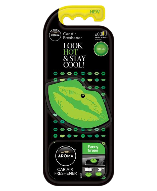 

Ароматизатор в машину МТМ Индустрес Aroma 92562 Lips- Fancy Green, Зеленый