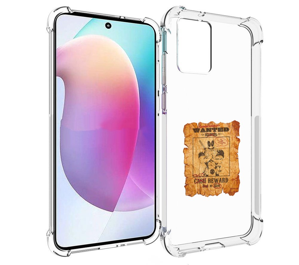 

Чехол MyPads дедпул для Motorola Edge 30 Neo, Прозрачный, Tocco