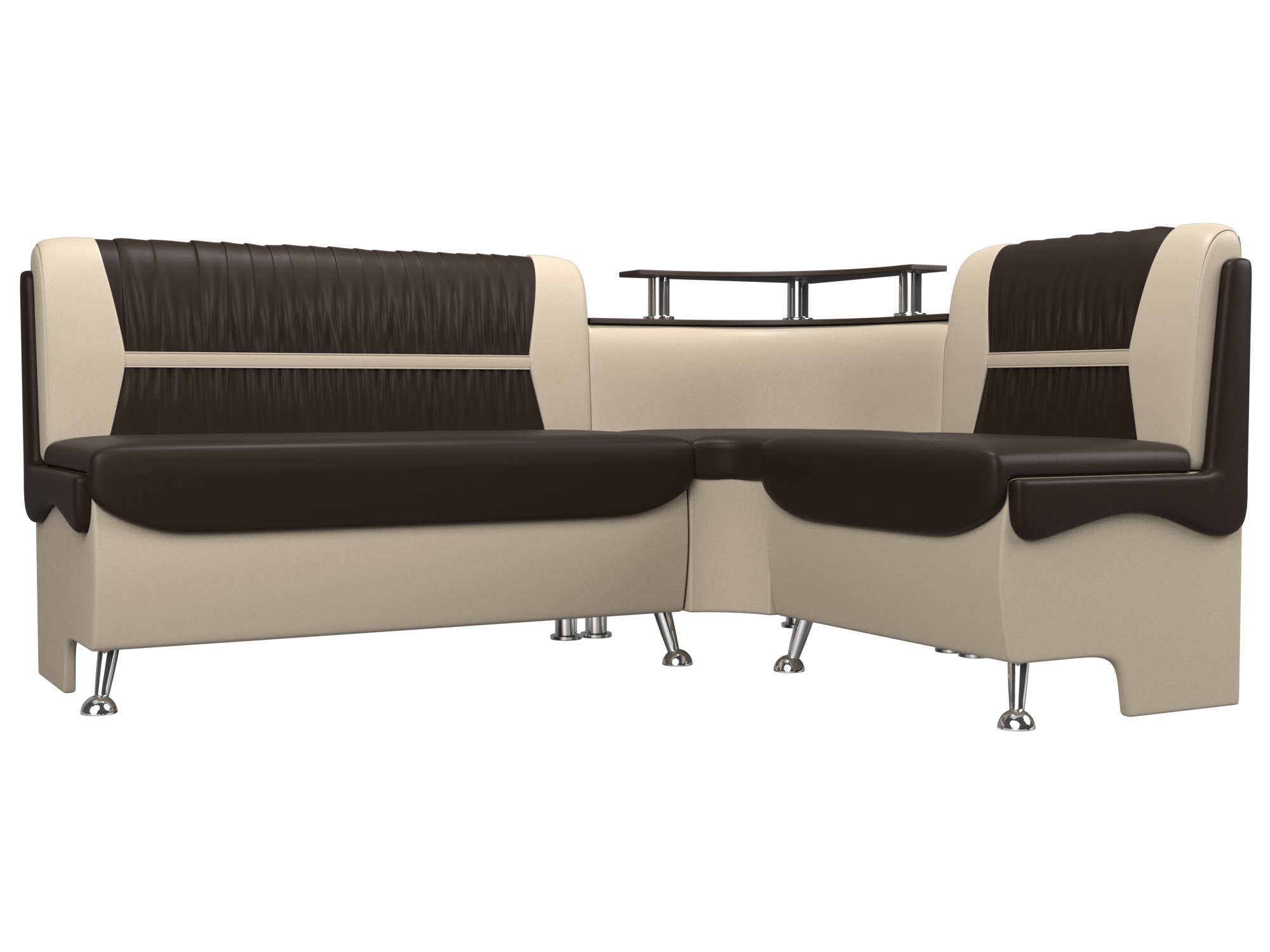 

Диван кухонный Лига Диванов Сидней правый угол 172x135x89, иск кожа, коричневый/бежевый, Сидней правый угол