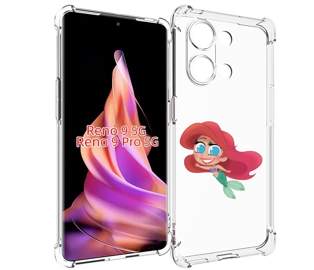 

Чехол MyPads русалка-мулатка для Oppo Reno 9/Reno 9 Pro, Прозрачный, Tocco