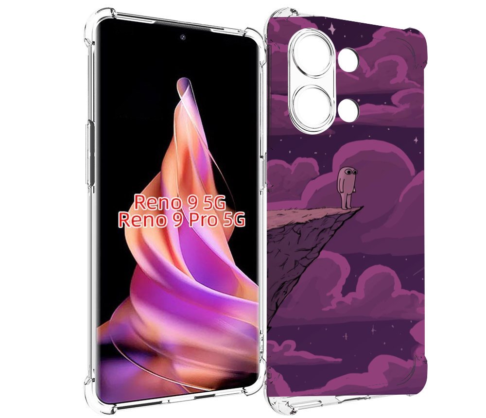 

Чехол MyPads розовая-фасолька для Oppo Reno 9/Reno 9 Pro, Прозрачный, Tocco