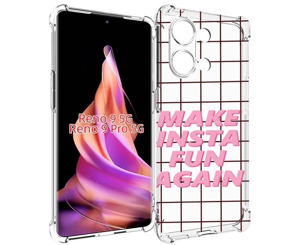 

Чехол MyPads розовая-надпись для Oppo Reno 9/Reno 9 Pro, Прозрачный, Tocco