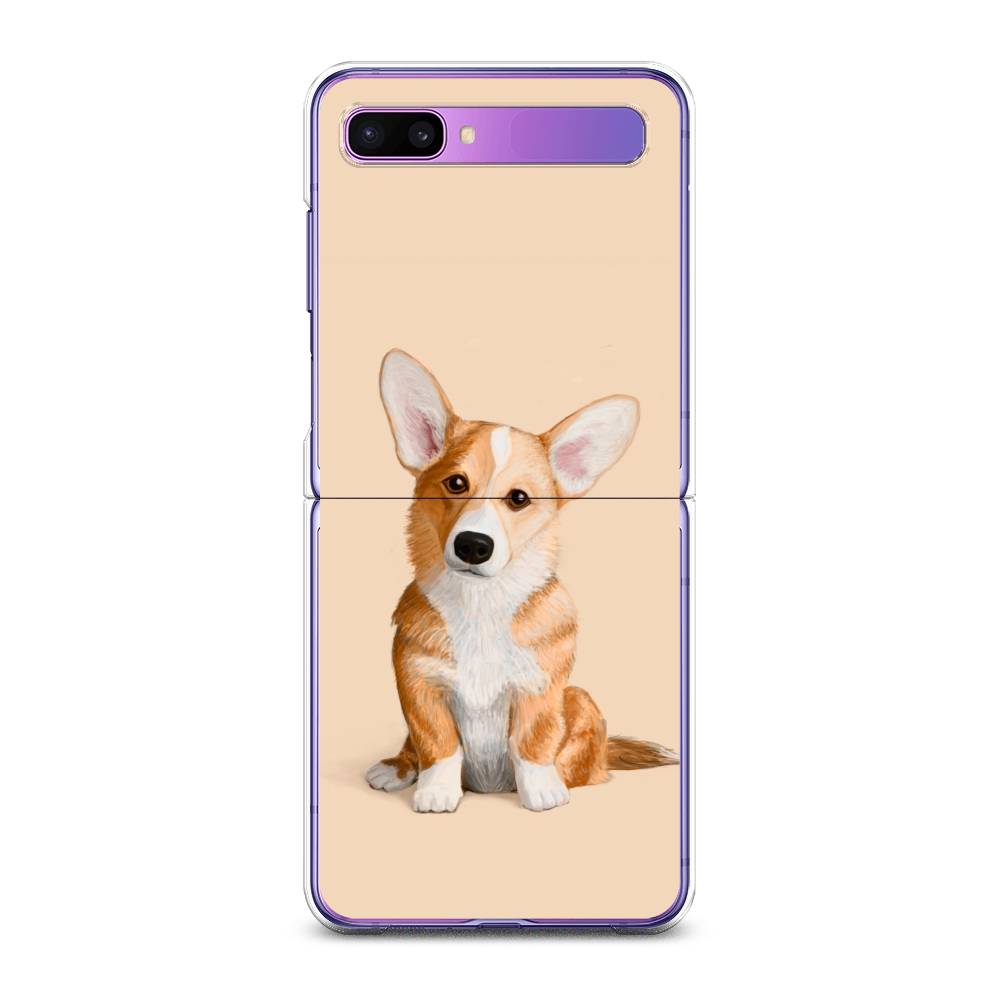 

Чехол на Samsung Galaxy Z Flip 1 "Грустный Корги", Коричневый;бежевый, 2107150-1