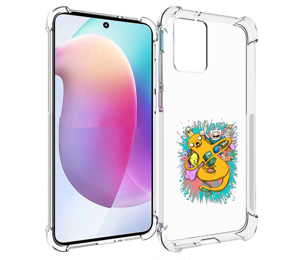 

Чехол MyPads время приключений рисунок для Motorola Edge 30 Neo, Прозрачный, Tocco