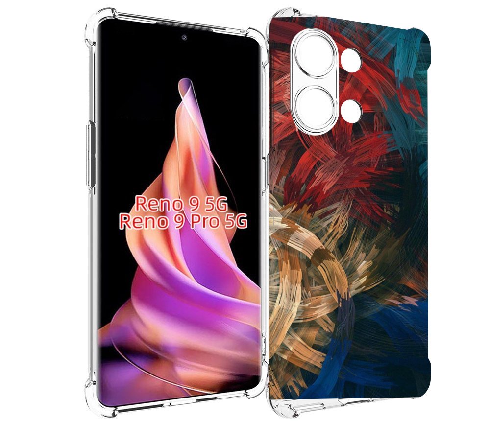 

Чехол MyPads раскрашенная медь для Oppo Reno 9/Reno 9 Pro, Прозрачный, Tocco