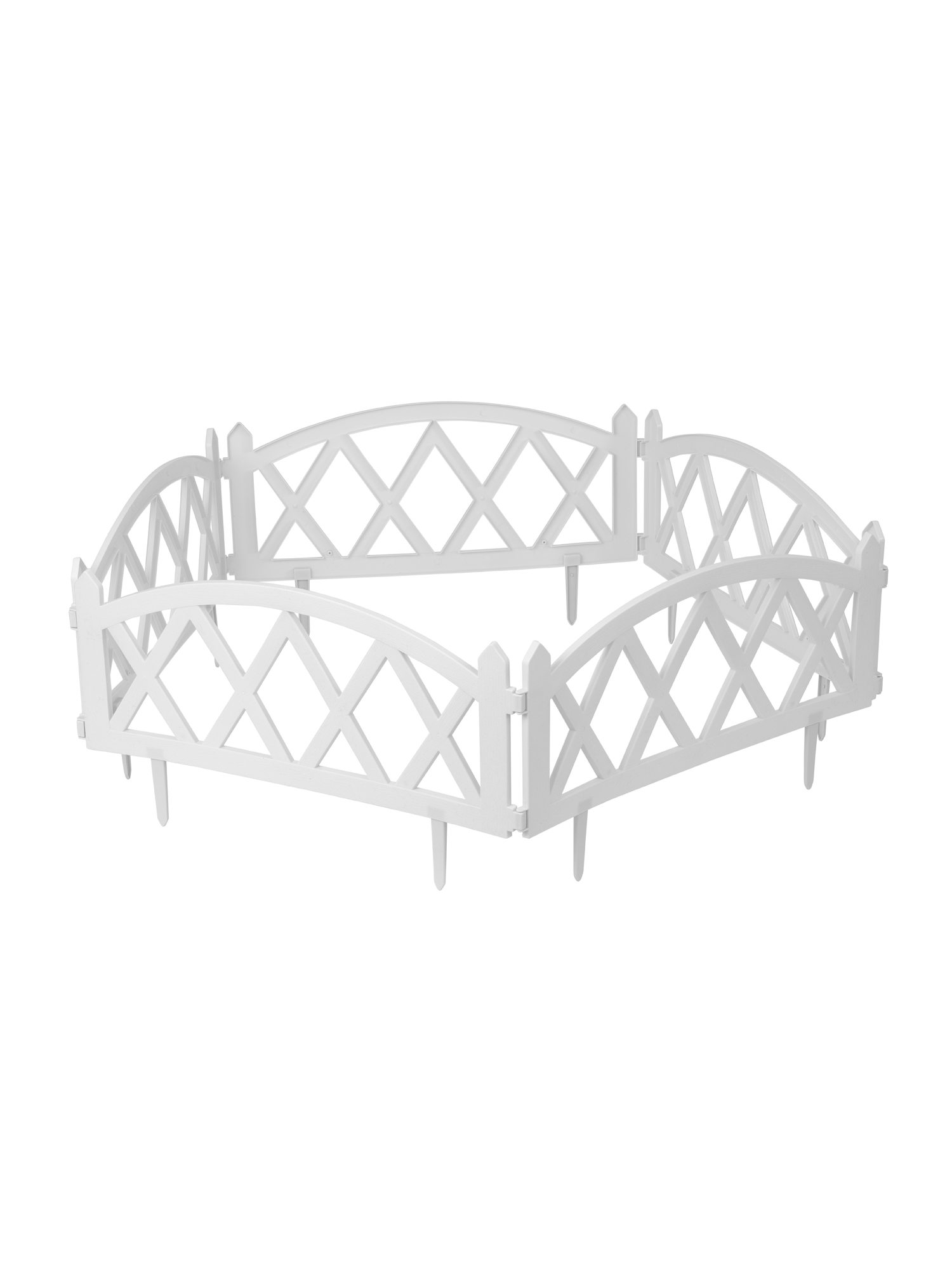 

Забор садовый Birdhouse Пластиковый декоративный для цветов G0650, Белый, Пластиковый декоративный заборчик для цветов