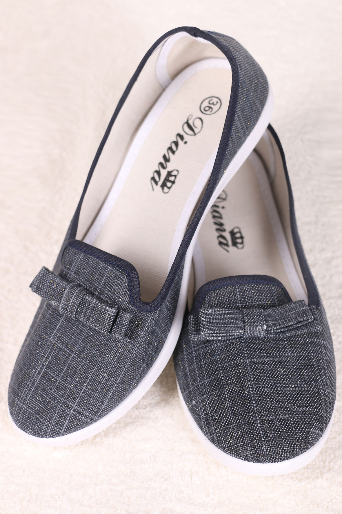 

Слипоны женские AlmondShop ТП-51 K3-34 темно-серый 38 RU, ТП-51 K3-34