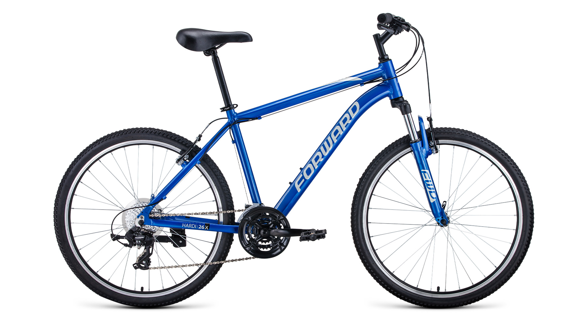 

Велосипед Forward HARDI 26 X 2021 рост. 18" черный/желтый, HARDI 26 X 2021