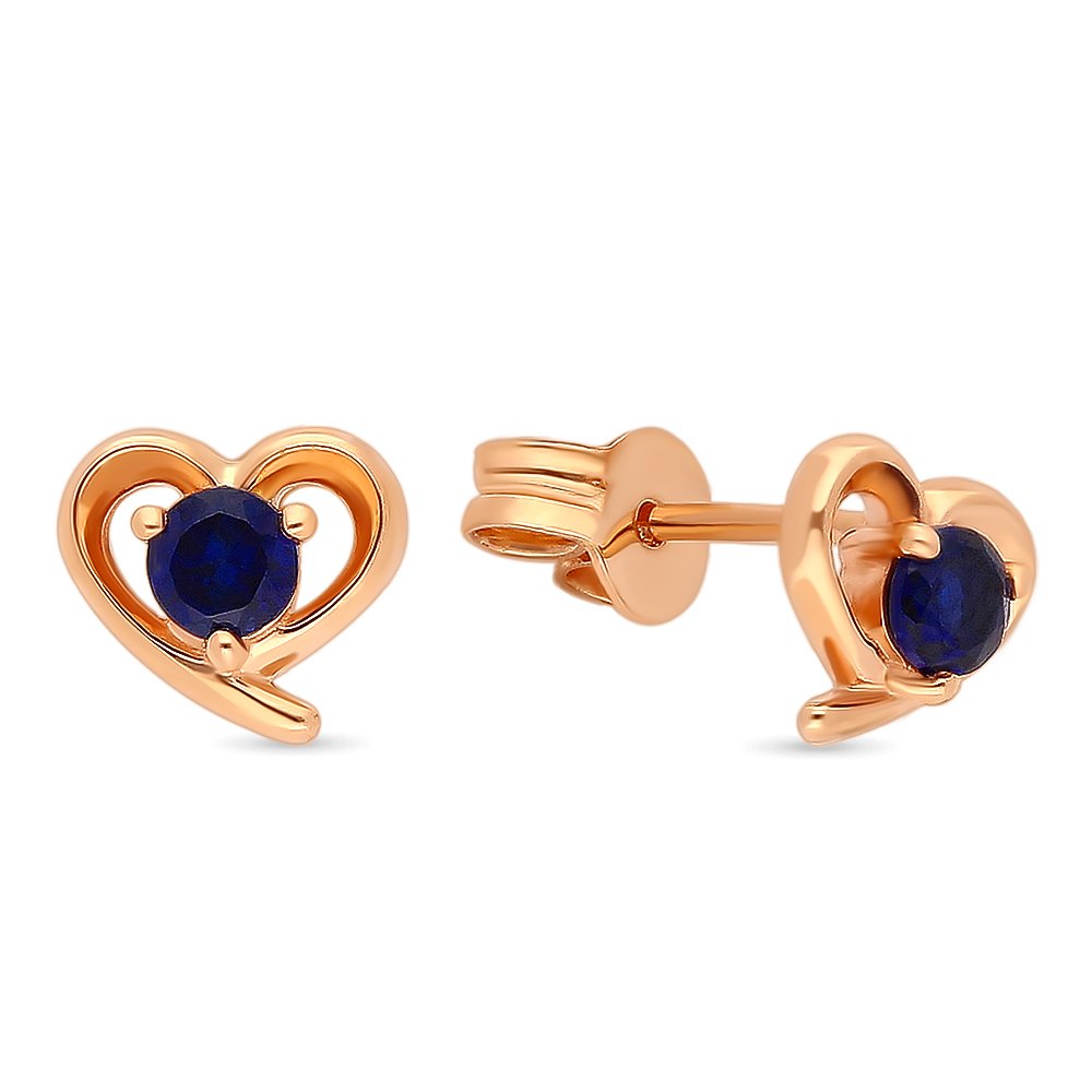 

Серьги из красного золота с сапфиром 585Gold 102006491, 102006491