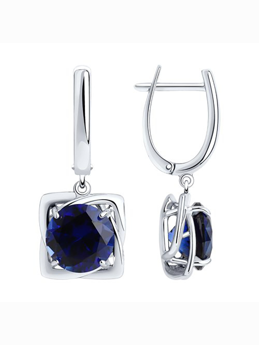 

Серьги из серебра с сапфиром 585Gold 702008794, 702008794