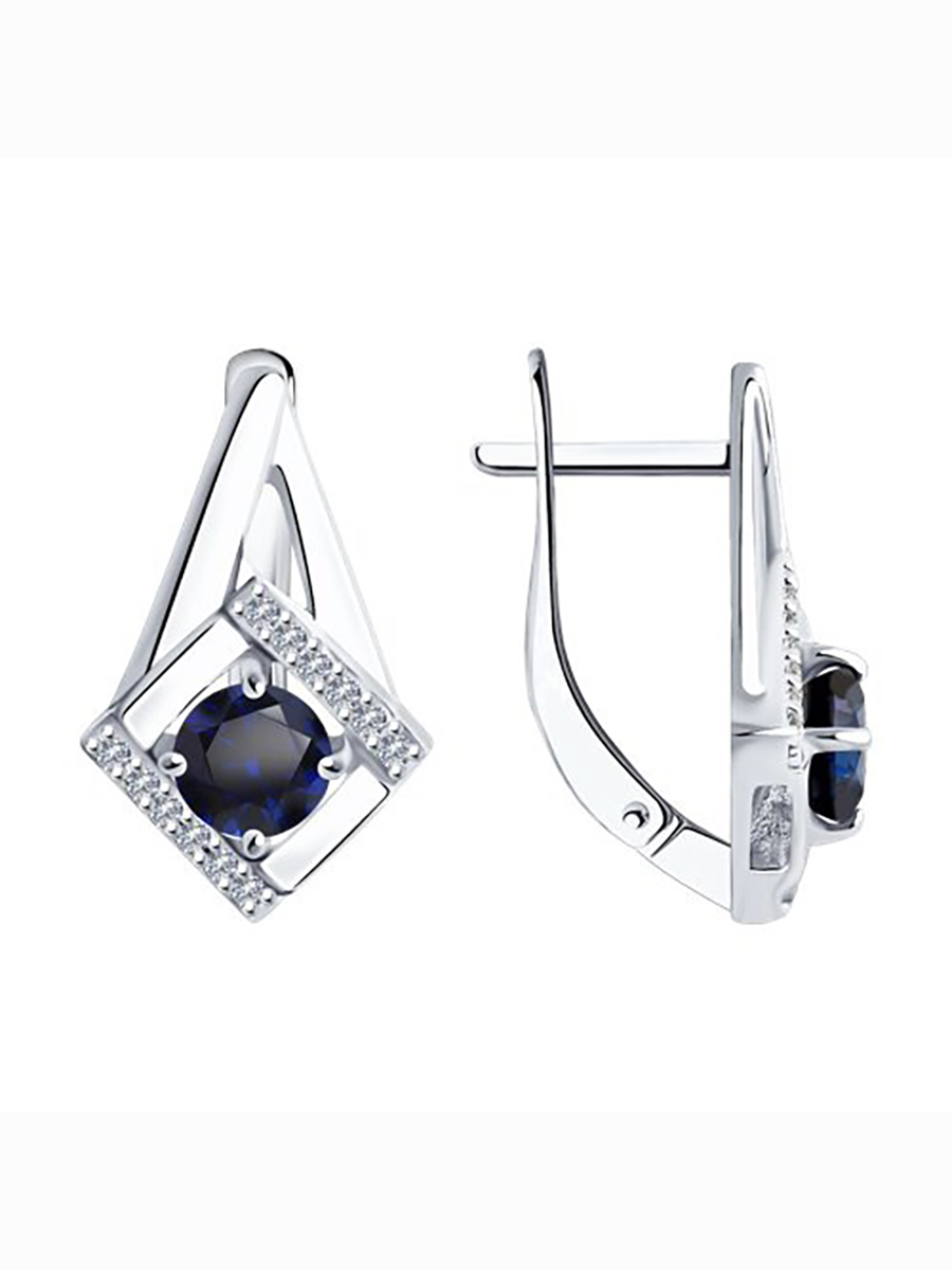 

Серьги из серебра с сапфиром 585Gold 702008790, 702008790
