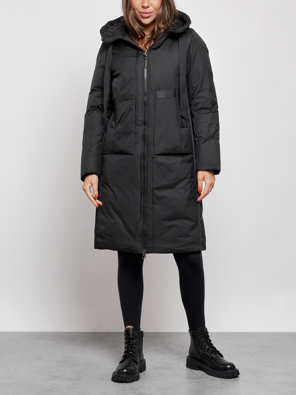 

Пальто женское NoBrand AD52359 черное XL, Черный, AD52359