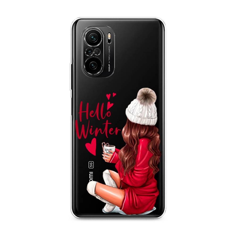 

Чехол на Xiaomi Poco F3 "Hello winter", Красный;белый;коричневый, 312650-5