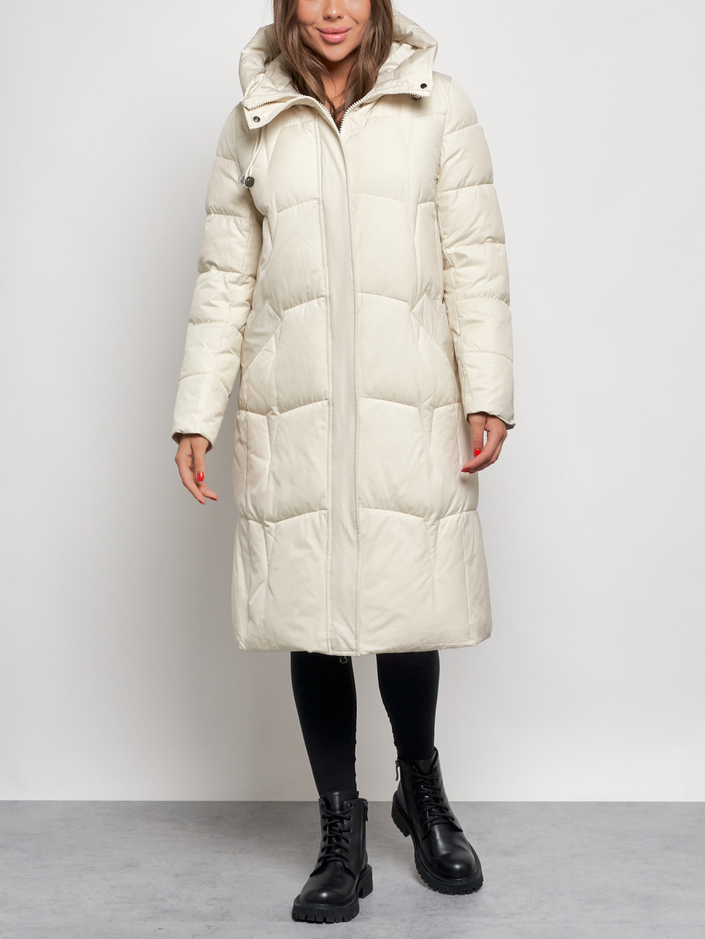 Пальто женское NoBrand AD52332 белое XL