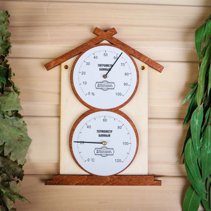 Термогигрометр для бани Добропаровъ Домик