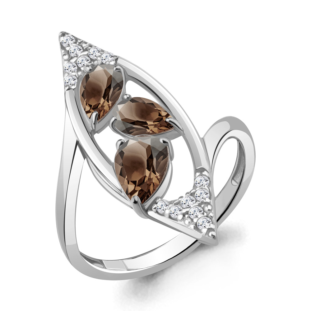 

Кольцо из серебра с кварцем Aquamarine Aquamarine 6968901А_925_р р, 6968901А_925_р