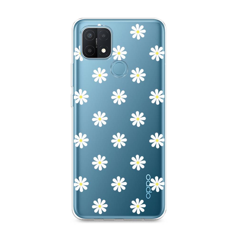 

Силиконовый чехол "Маленькие ромашки" на Oppo A15, 254750-8