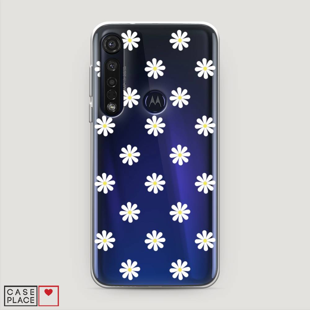 

Силиконовый чехол "Маленькие ромашки" на Motorola Moto G8 Plus, 241450-8