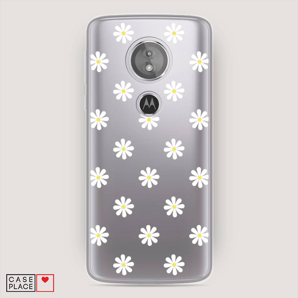 

Силиконовый чехол "Маленькие ромашки" на Motorola Moto G6 Play, 240950-8