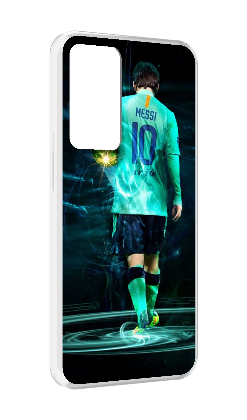 

Чехол MyPads Месси мужской для OPPO Reno 8 Lite, Прозрачный, Tocco