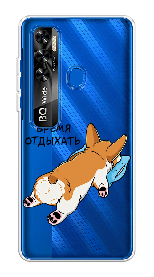 

Чехол на BQ 6868L "Корги отдыхает", Черный;коричневый;голубой, 202550-1