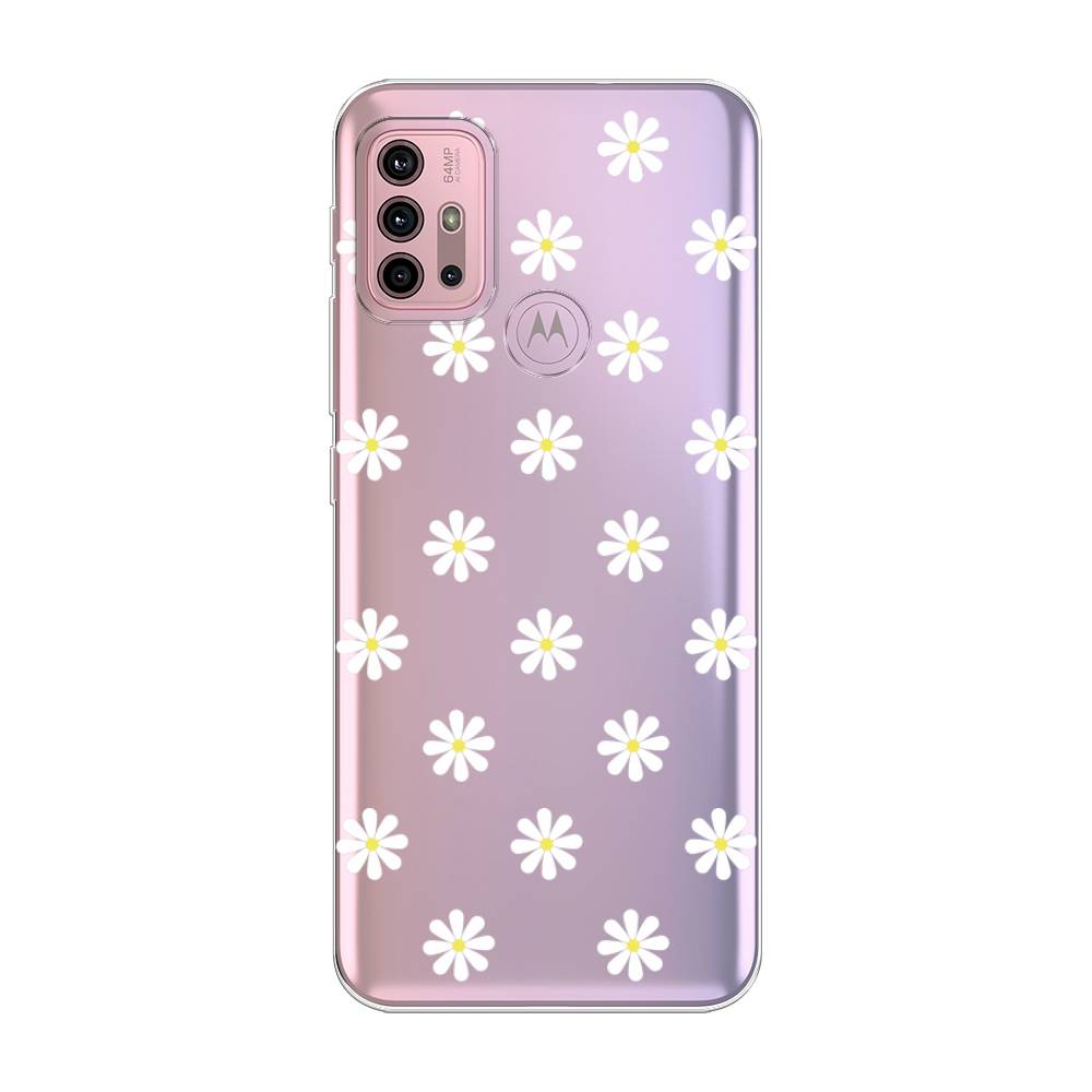 

Силиконовый чехол "Маленькие ромашки" на Motorola Moto G30, 242350-8