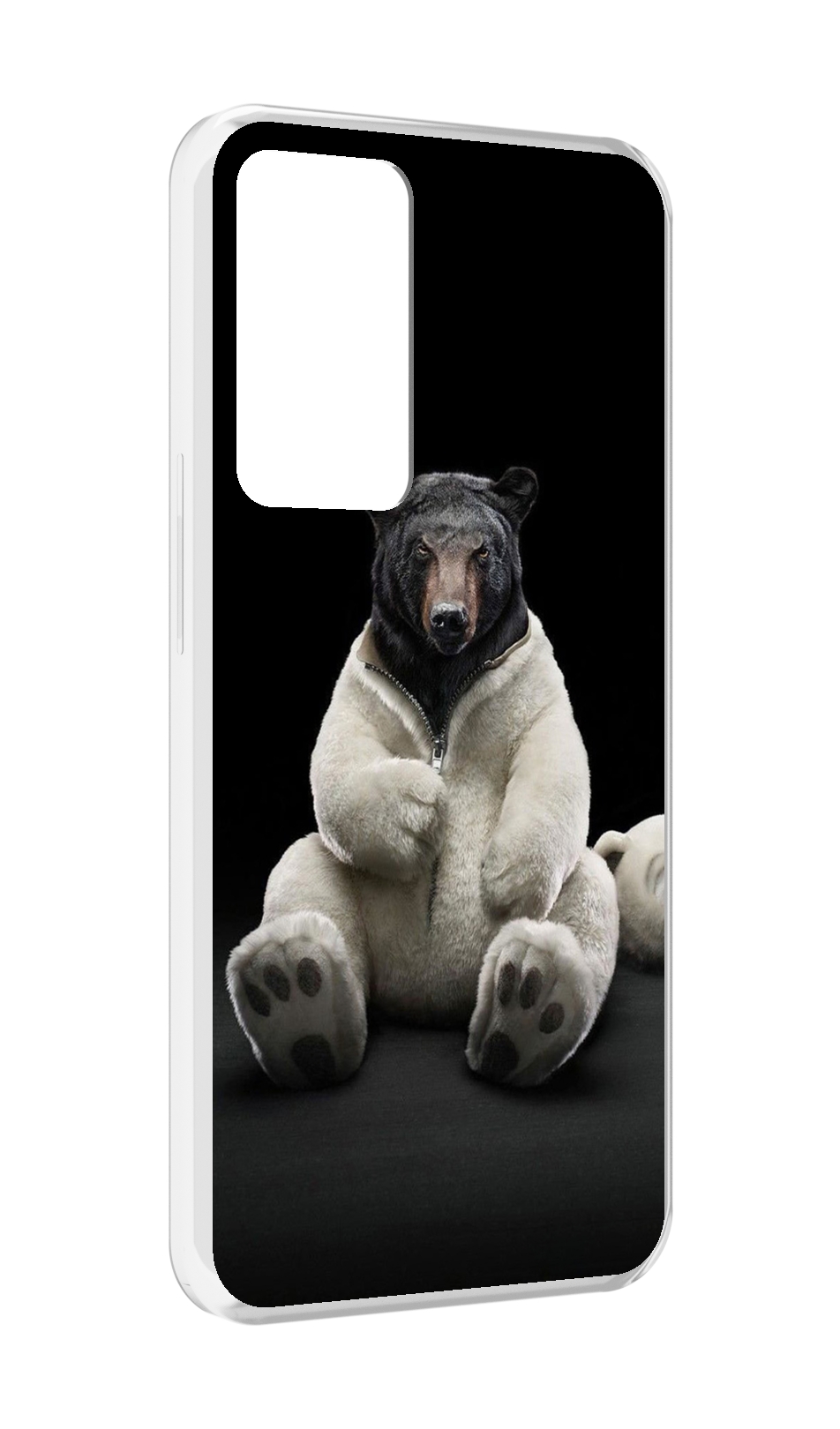 

Чехол MyPads Медведь-бурый-белый для OPPO Reno 8 Lite, Прозрачный, Tocco