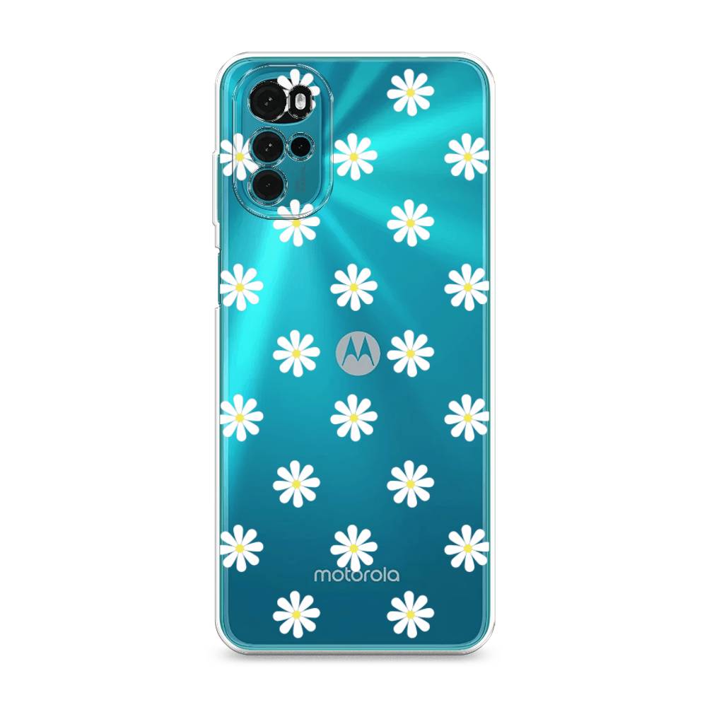 

Силиконовый чехол "Маленькие ромашки" на Motorola Moto G22, 243150-8