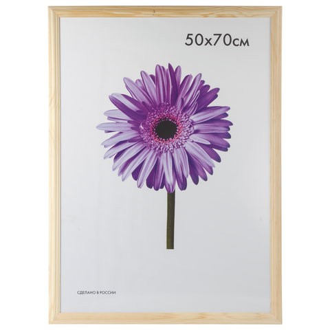 

Рамка премиум 50х70 см, дерево, багет 26 мм, "Linda", светлое дерево, 0065-50-0000