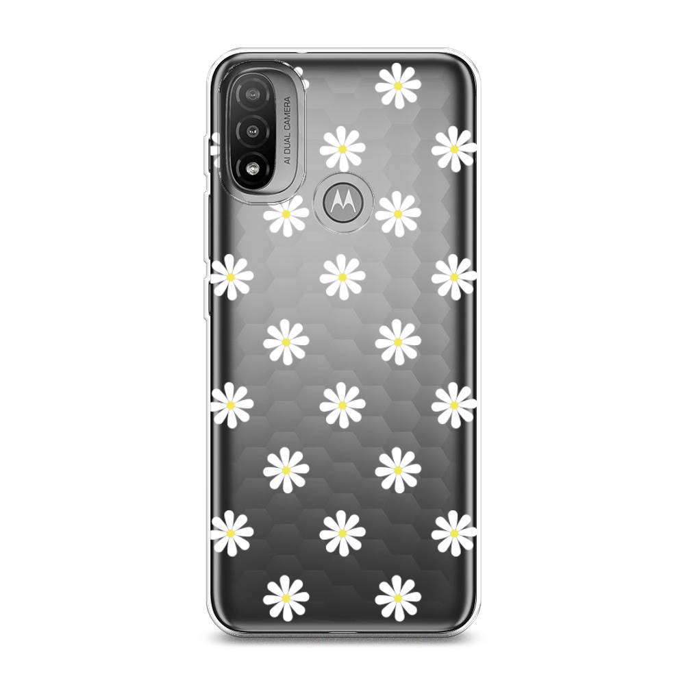 

Силиконовый чехол "Маленькие ромашки" на Motorola Moto E20, 243450-8