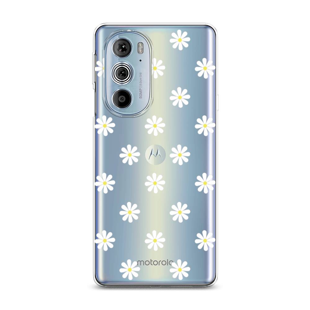 

Силиконовый чехол "Маленькие ромашки" на Motorola Edge 30 Pro, 243350-8