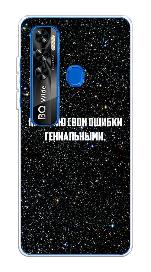 

Чехол на BQ 6868L "Признаю свои ошибки гениальными", Черный;белый, 202550-6