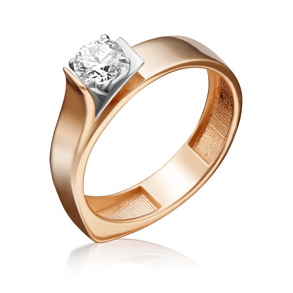 

Кольцо из золота с фианитом р. 16,5 PLATINA jewelry 01-5181-01-501-1121-67, 01-5181-01-501-1121-67