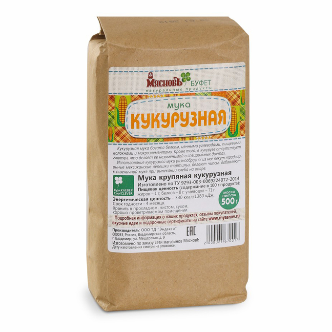 

Мука МясновЪ БУФЕТ кукурузная 500 г