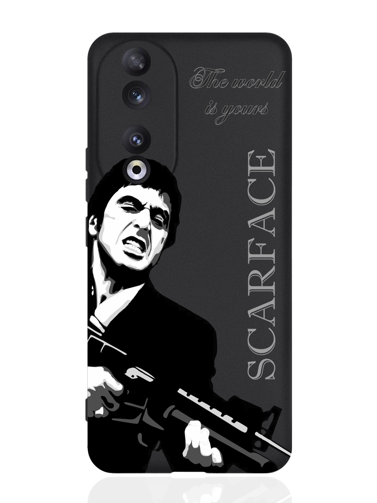 

Чехол для Honor 90 Pro Scarface Tony Montana, Серый;черный