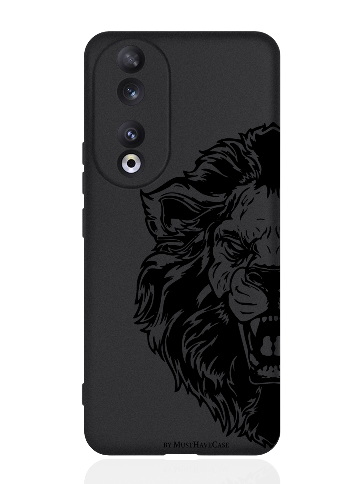 

Чехол для Honor 90 Pro Король Лев черный, Черный;коричневый