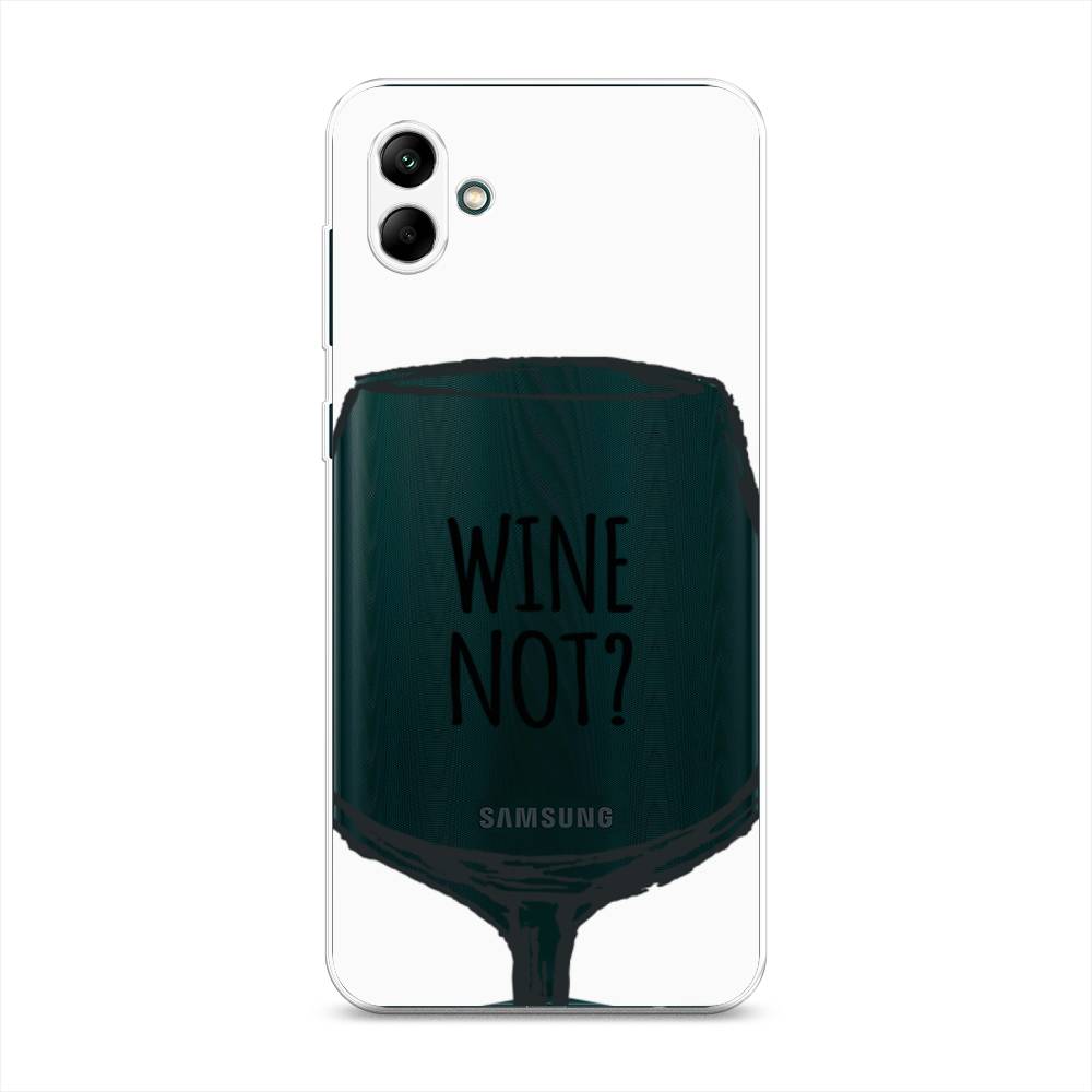 

Чехол на Samsung Galaxy A04 "Wine not white", Белый, 2107050-6