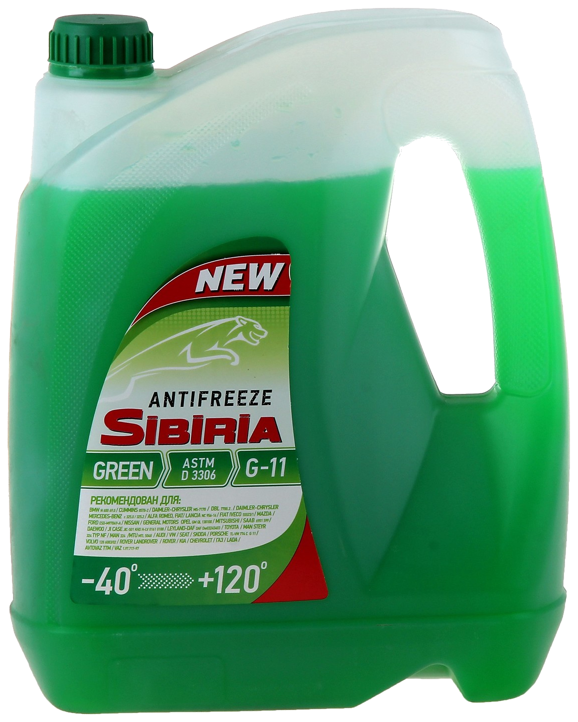 фото Антифриз sibiria 800090 antifreeze-40 g-11, зеленый, 10 кг. sintec