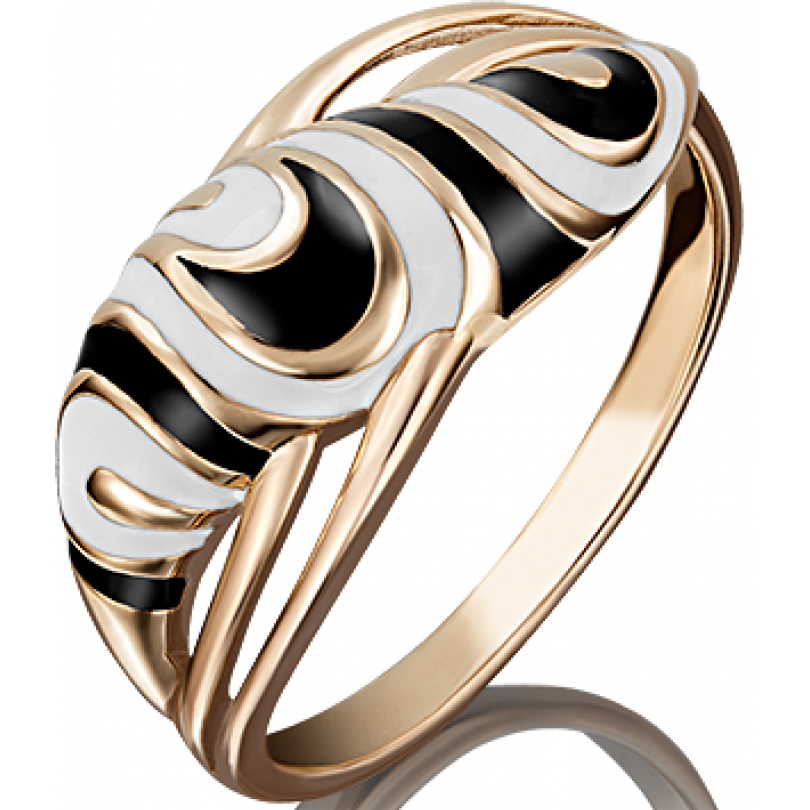 

Кольцо из красного золота р. 16 PLATINA jewelry 01-4785-01-000-1110-25, эмаль, 01-4785-01-000-1110-25