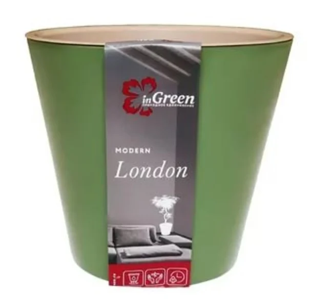 

Цветочный горшок London 1,6 л оливковый, London
