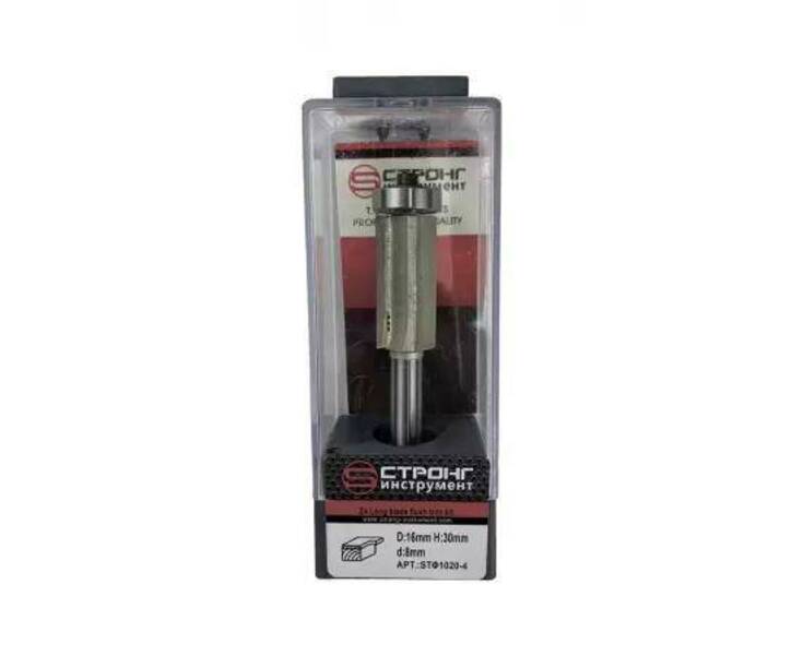 

СТФ-1020 Z4 Фреза кромочная прямая с нижним подшипником 8x16x30, RD0494011050854
