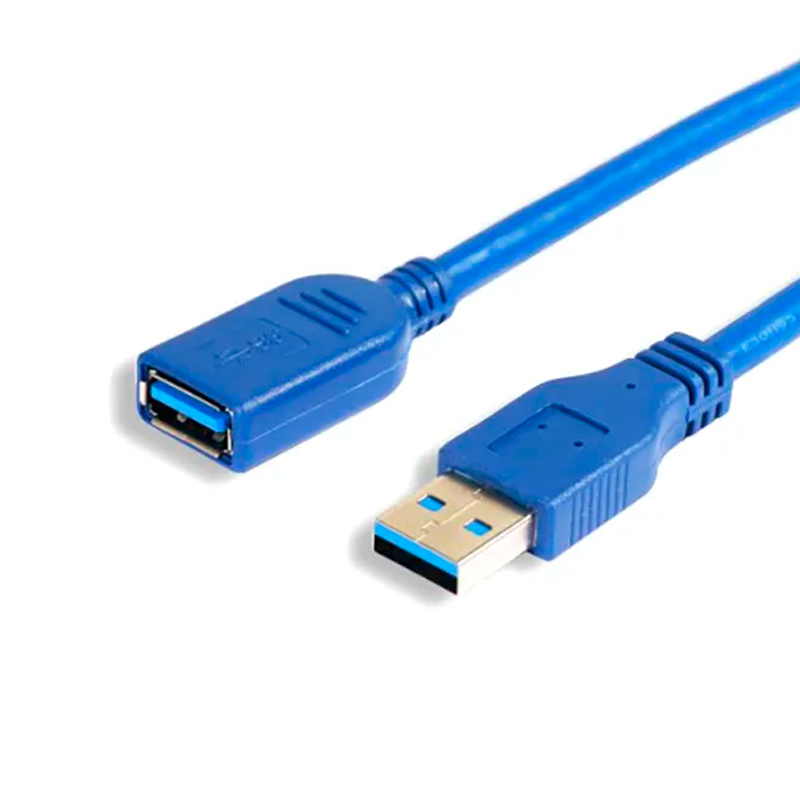 

Кабель KS-IS USB - USB вилка-розетка 5м синий