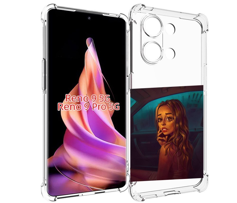 

Чехол MyPads пуп-невесты женский для Oppo Reno 9/Reno 9 Pro, Прозрачный, Tocco