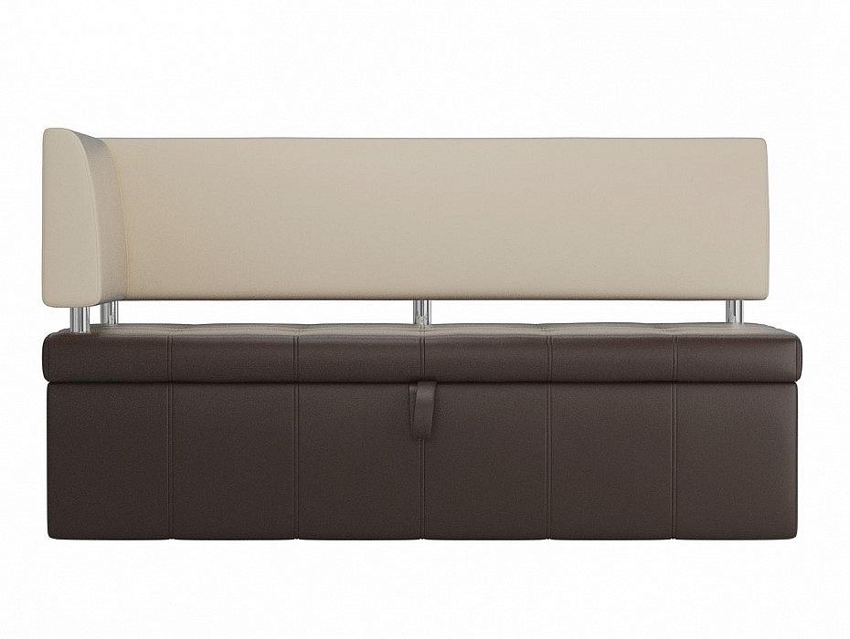 

Диван кухонный Лига Диванов Стоун с углом левый 182x65x87, иск кожа, коричневый/бежевый, Стоун с углом левый