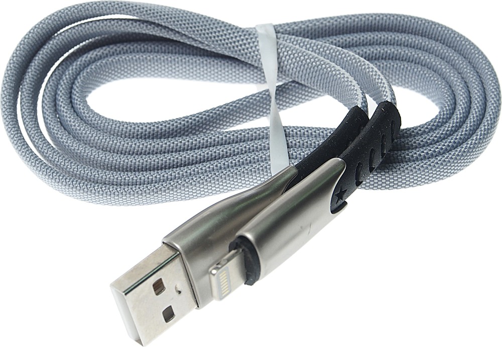 Кабель WIIIX USB-Lightning 1 м, Grey (CB740-U8-2A-CU-10GY)
