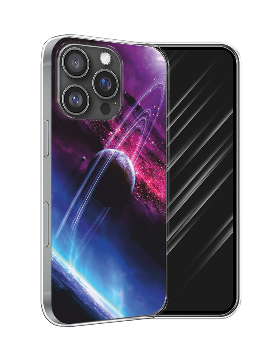 

Чехол Awog на Apple iPhone 16 Pro "Космос 17", Черный;фиолетовый, 16250-1