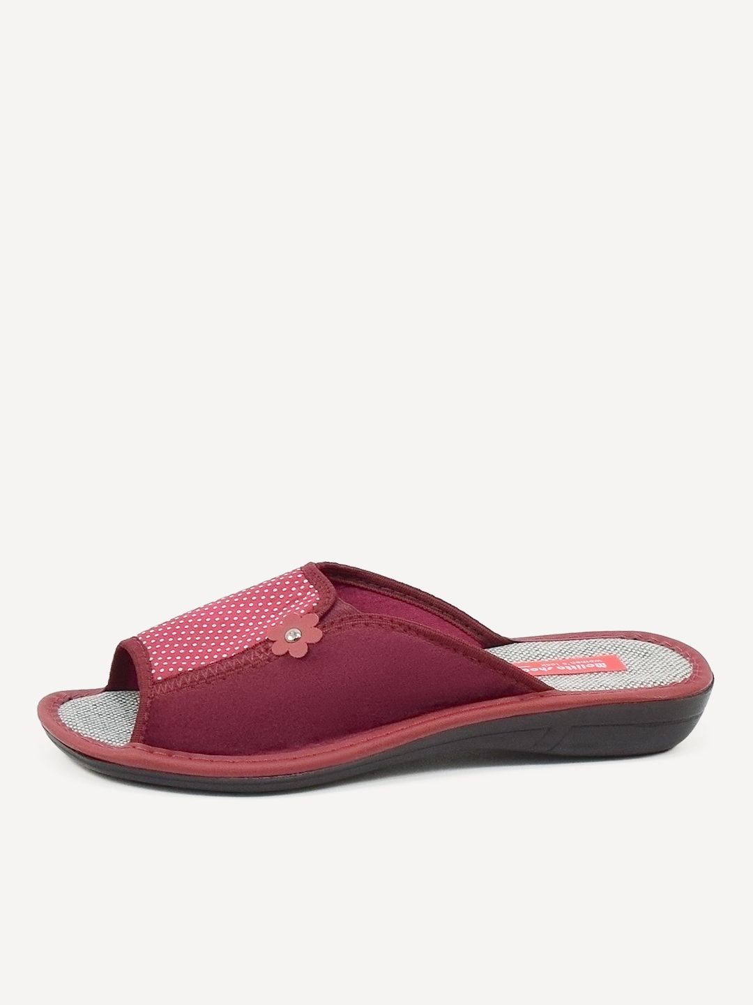 

Тапочки женские Melitta Shoes W-030 бордовые 36 RU, Бордовый, W-030